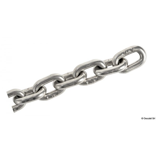 10 mm x 25 m calibrated stainless steel chain - N°1 - comptoirnautique.com 