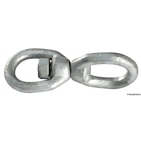 10 mm galvanized steel swivel - N°1 - comptoirnautique.com