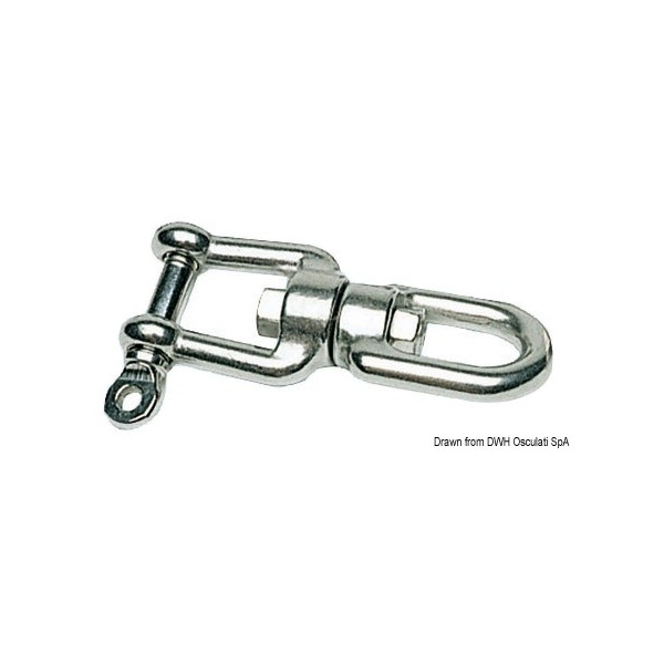 AISI 316 5 mm shackle-eye swivel - N°1 - comptoirnautique.com