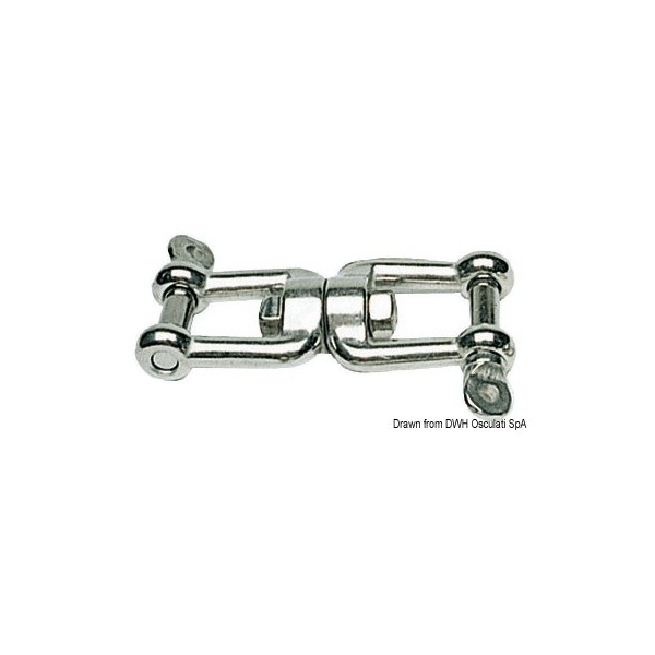 AISI 316 5 mm shackle swivel - N°1 - comptoirnautique.com