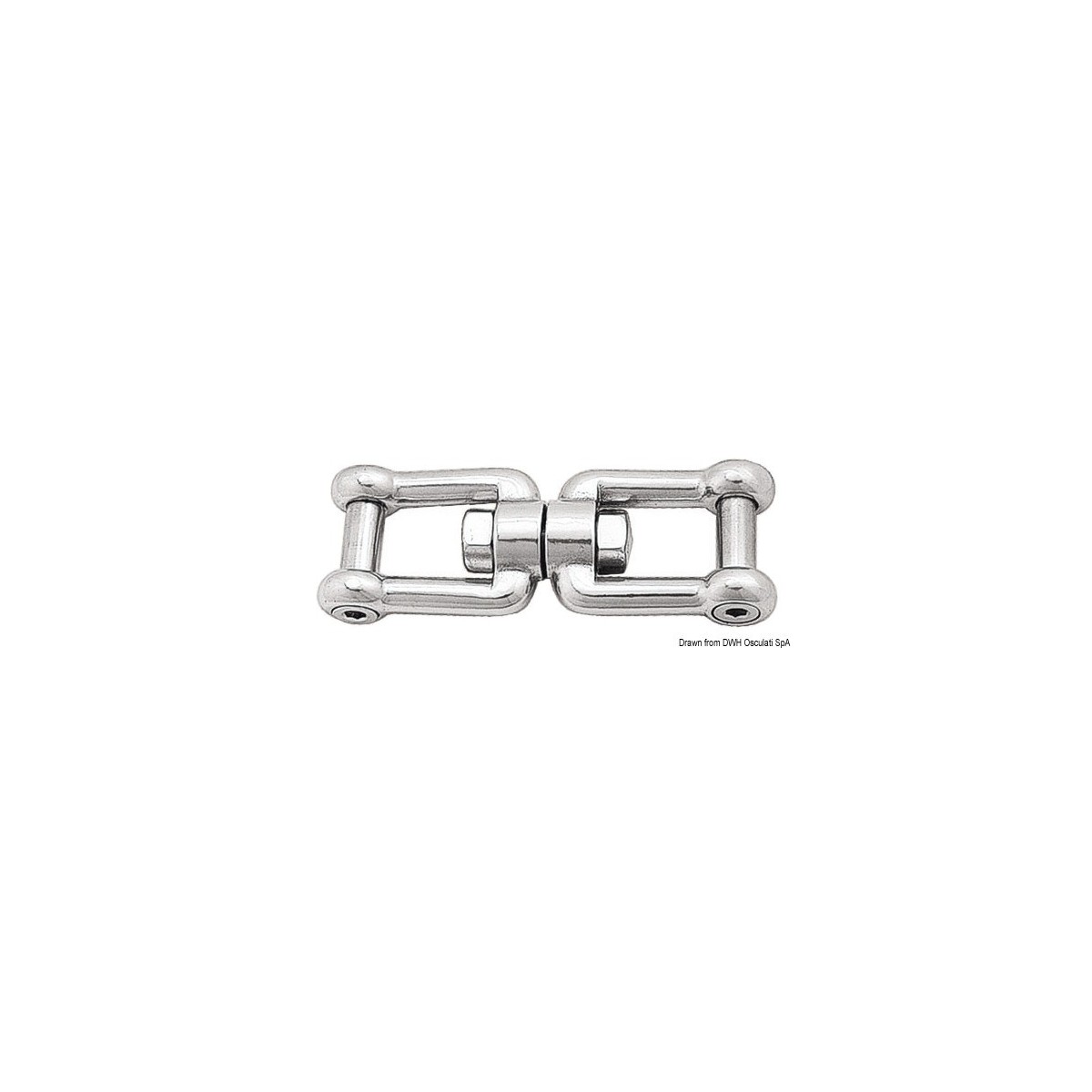 Ridoir à Double œillet 10mm AISI 316 - Longueur 150mm, Charge Travail 880 Kg, Pour Marine Et Fixations Lourdes