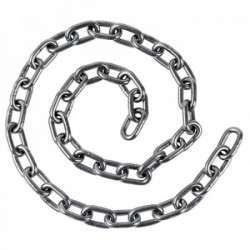 Pair of AISI 316 6 mm chain...