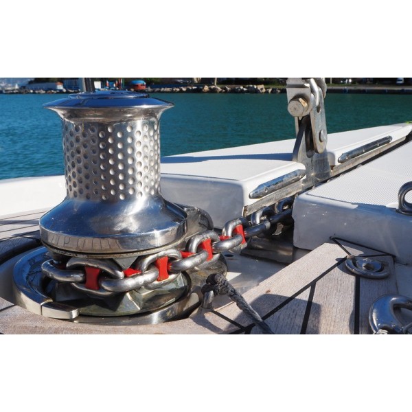 Paquete de 14 marcadores de cadena blancos de 6 mm - N°6 - comptoirnautique.com