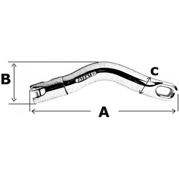 Jonction Twist chaîne/ancre 6/8 mm  - N°3 - comptoirnautique.com