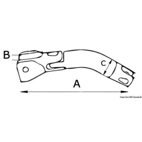 Catena di taglio con snodo 6/8 mm - N°2 - comptoirnautique.com