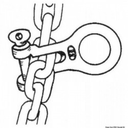 Mooring shackle 6/8 mm