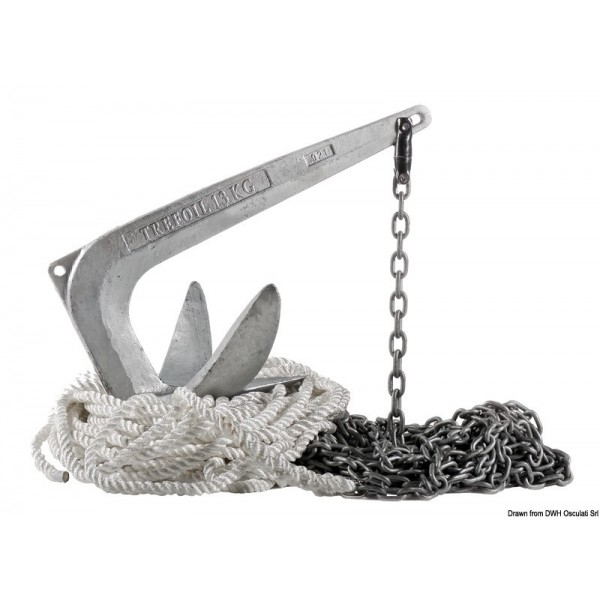 Kit di ancoraggio Trefoil 10 kg - N°1 - comptoirnautique.com