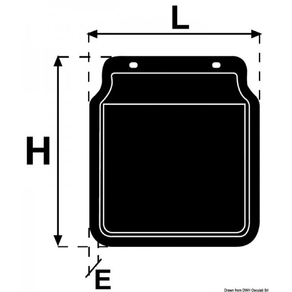 Bavettes de garde-boue 160/180 mm  - N°2 - comptoirnautique.com