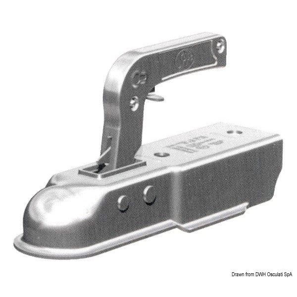 Gancio di traino quadrato 60 mm max 750 kg - N°1 - comptoirnautique.com