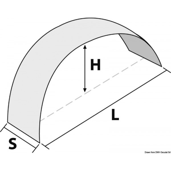 Garde-boue fer galvanisé, roues 13"/14"  - N°2 - comptoirnautique.com