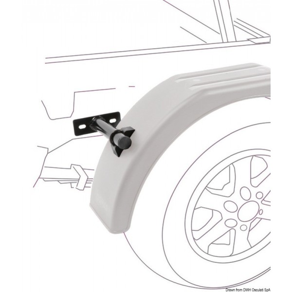 Soporte con puente de 6 mm para guardabarros - N°3 - comptoirnautique.com 