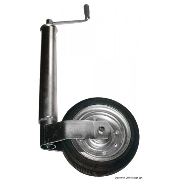 Roue jockey réglable Ø 60 mm  - N°1 - comptoirnautique.com