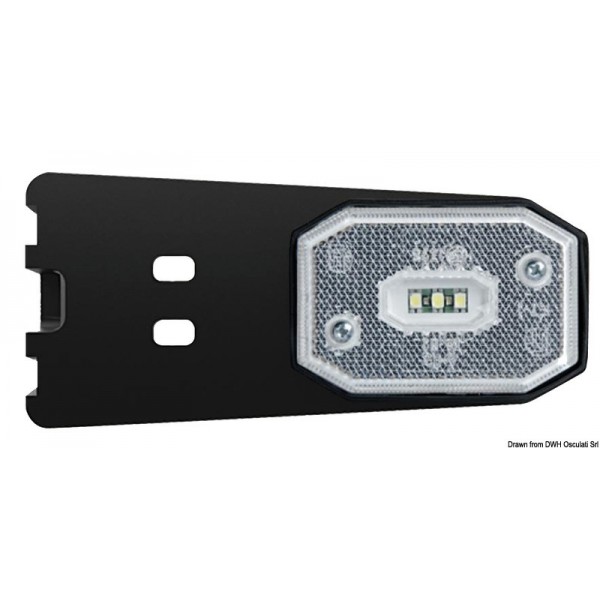 LED front light with white light bracket - N°1 - comptoirnautique.com