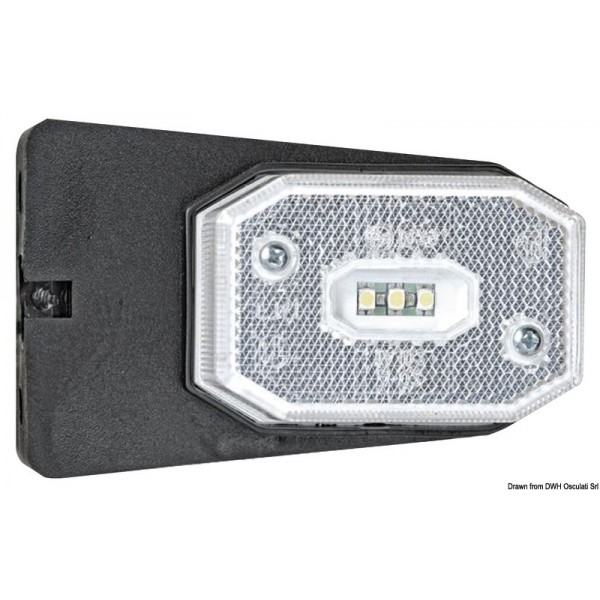 LED front light with white light bracket - N°1 - comptoirnautique.com