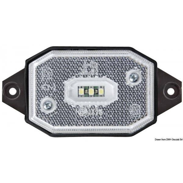 LED front light with white light bracket - N°1 - comptoirnautique.com