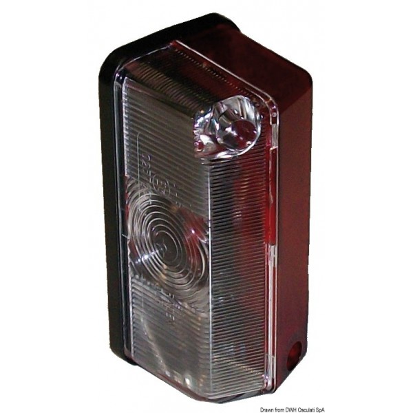 White/red flat-base marker light - N°1 - comptoirnautique.com