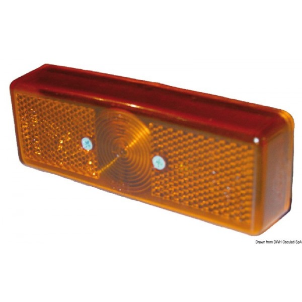 Luce di ingombro arancione con catarifrangente - N°1 - comptoirnautique.com