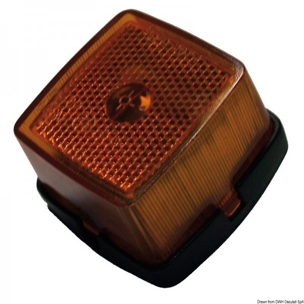 Luce laterale arancione con catadiottro - N°1 - comptoirnautique.com