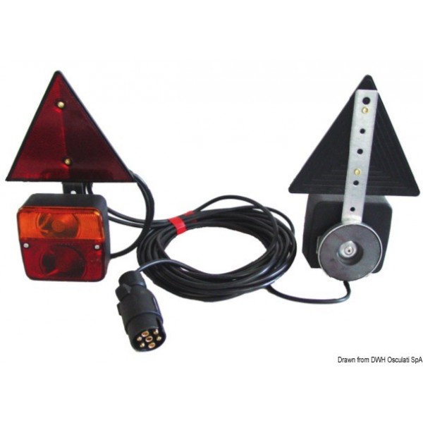 KIt rear light magnetic fastening triangles - N°1 - comptoirnautique.com