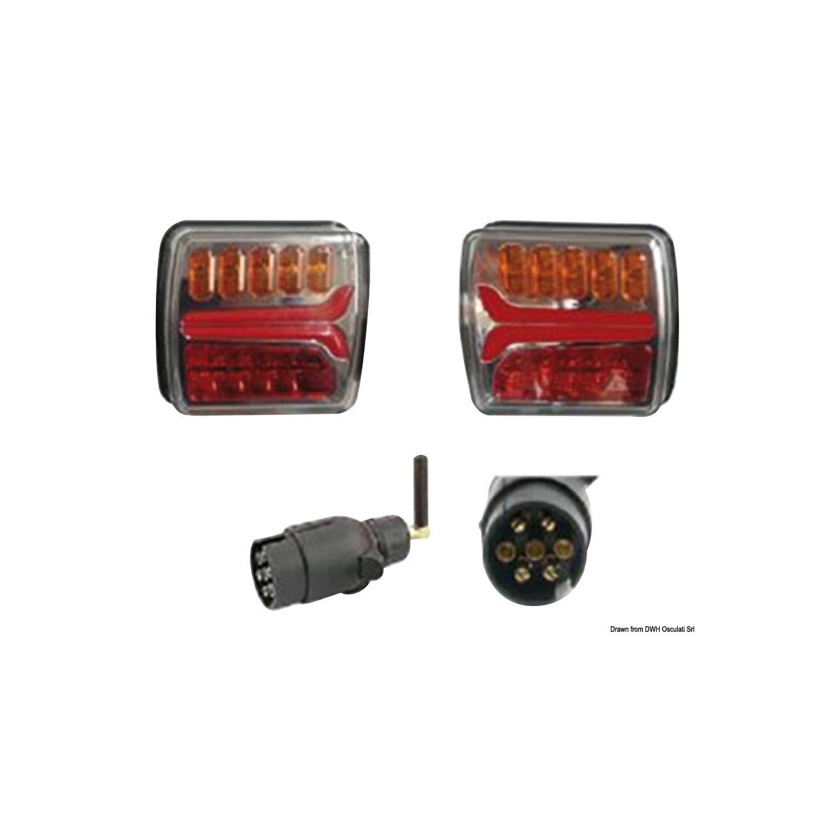 Osculati KIt cordless LED beacon with rechargeable batteries OSC-02.023 ...