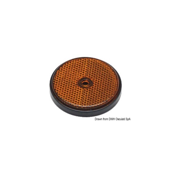 Orangefarbener Rückstrahler 60 mm - N°1 - comptoirnautique.com