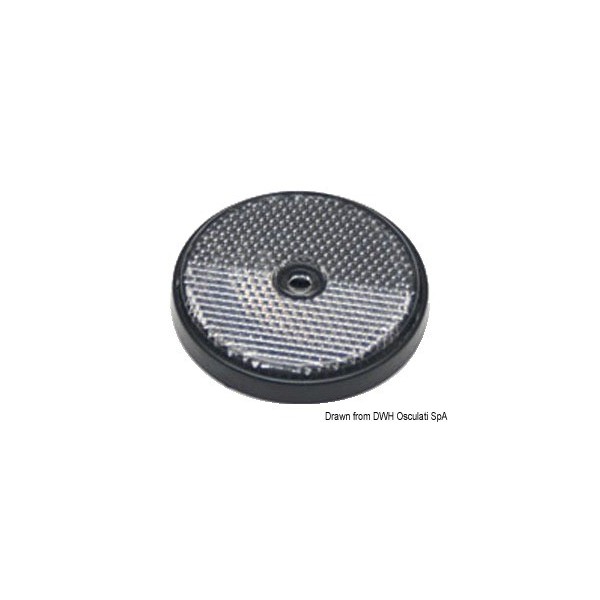 Weißer Rückstrahler 60 mm - N°1 - comptoirnautique.com
