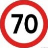 Selbstklebende Geschwindigkeitsscheibe mit 70 Km/h Zulassung