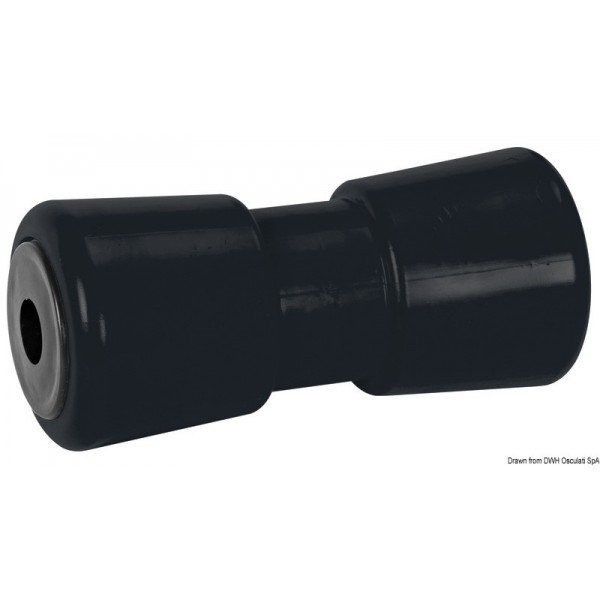 Zentralrad schwarz 185 mm Ø Loch 21 mm - N°1 - comptoirnautique.com