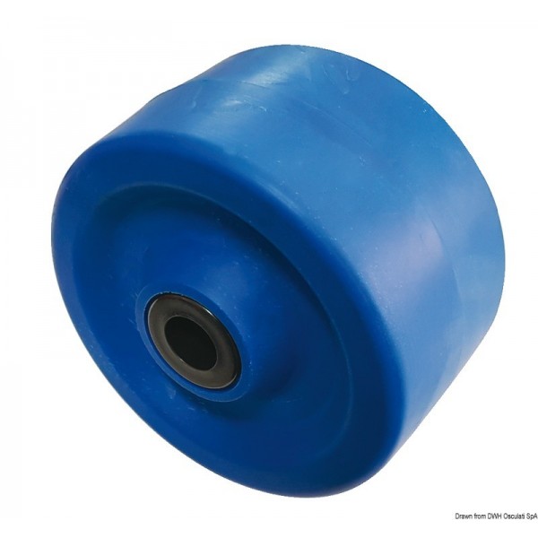 Roue latérale blau 135x75 mm Ø trou 22 mm  - N°1 - comptoirnautique.com