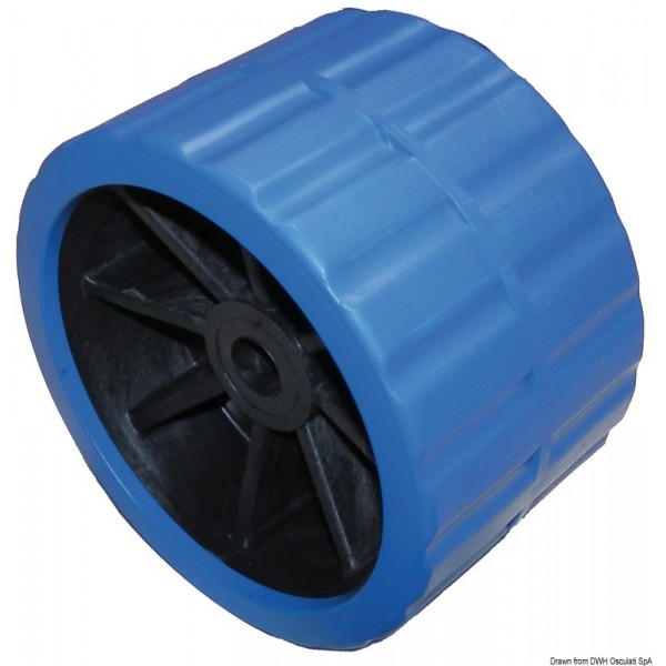 Blue swivel side wheel Ø hole 18.5 mm - N°1 - comptoirnautique.com