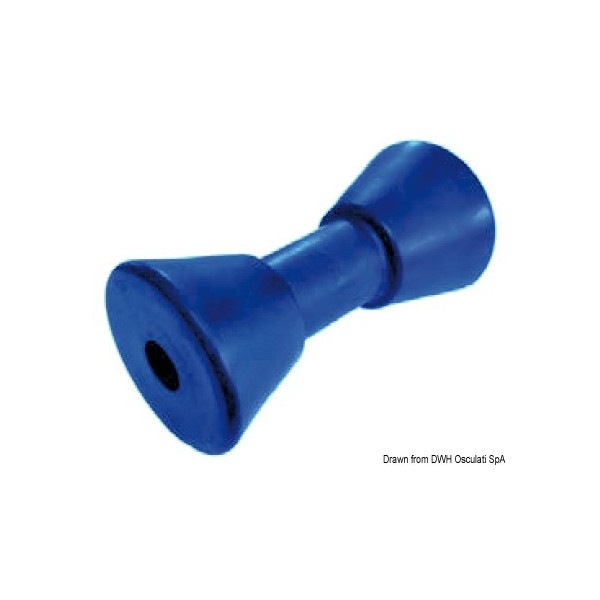 Roue centrale bleu 190 mm Ø trou 21 mm  - N°1 - comptoirnautique.com