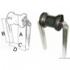 Roue central petit section tube 30 x 30 mm  - N°1 - comptoirnautique.com