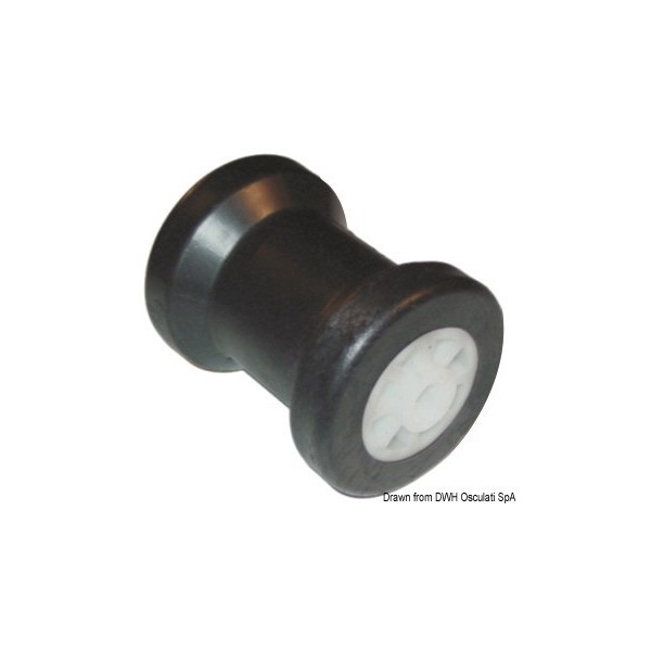 Rullo centrale in PVC Ø foro 15 mm - N°1 - comptoirnautique.com