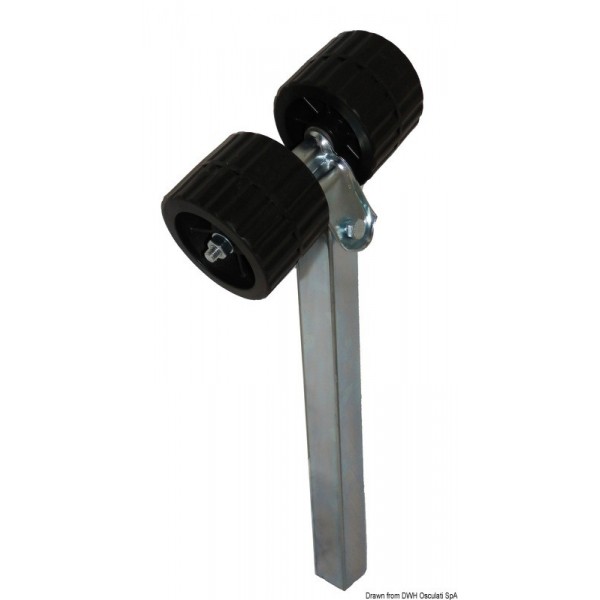 Rullo laterale in tubo quadro rialzato - N°1 - comptoirnautique.com