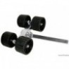 Rullo girevole 4 rulli diritti 40 mm
