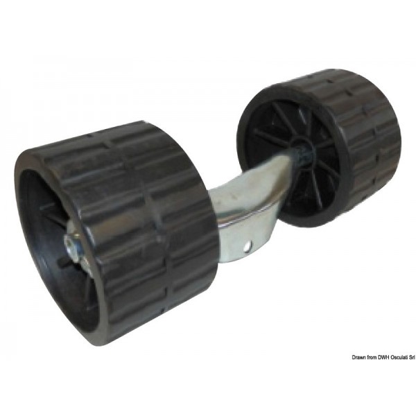 Etrier pour roues latérales fixes noires  - N°1 - comptoirnautique.com