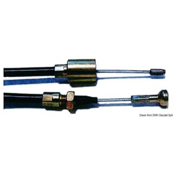 Brake cable Compact 1637 890-1086 mm C - N°1 - comptoirnautique.com