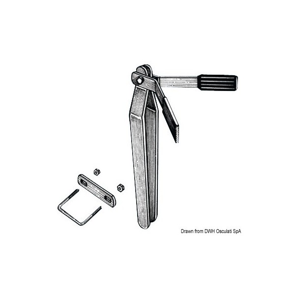 Soporte de proa completo H 50 cm - N°1 - comptoirnautique.com