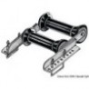 Rouleau double pivotant arrière 60 mm 