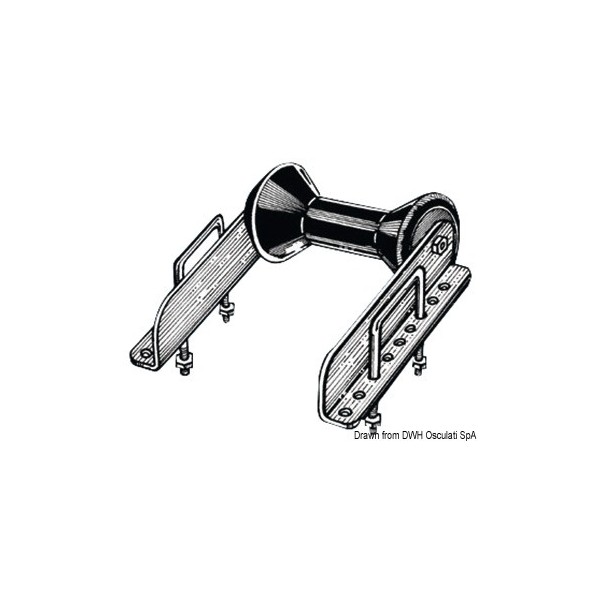 Rouleau basculant arrière 60 mm  - N°1 - comptoirnautique.com