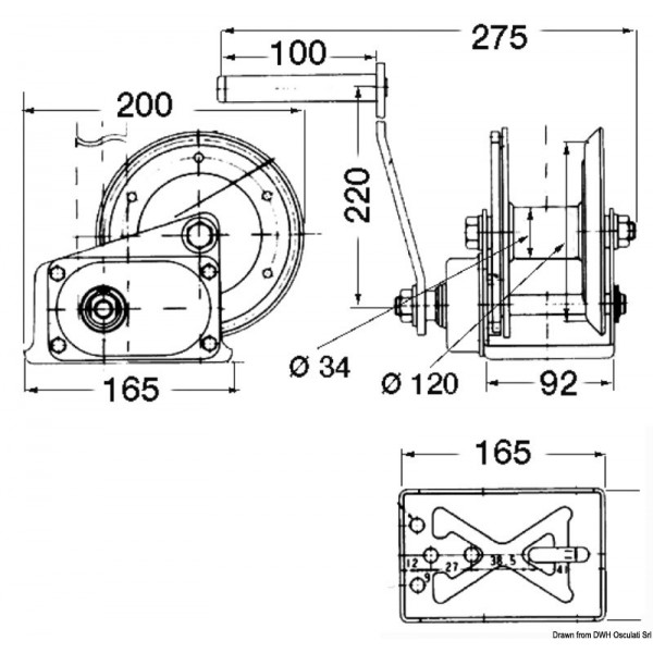 Winde SPX Brake Winch max 630 kg - N°2 - comptoirnautique.com