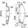 Mando molinete 75 x 62 mm - N°2 - comptoirnautique.com 