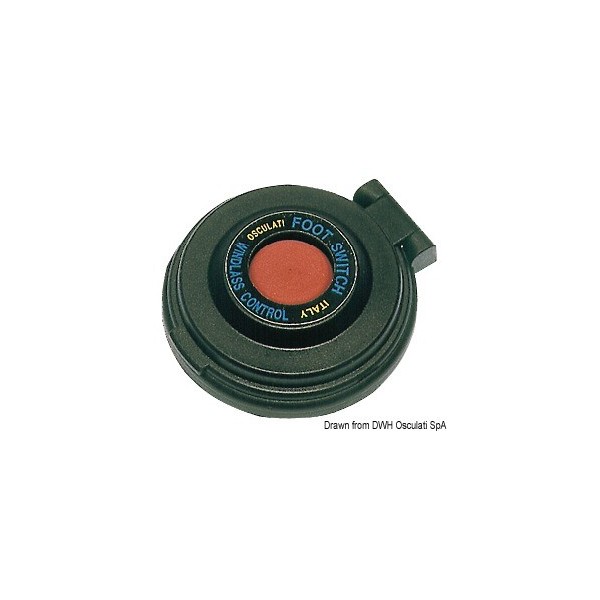 Interruttore a pedale per verricello, rosso/nero - N°1 - comptoirnautique.com