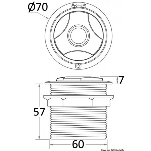 Deck contactor for flush-mounted windlass - N°3 - comptoirnautique.com