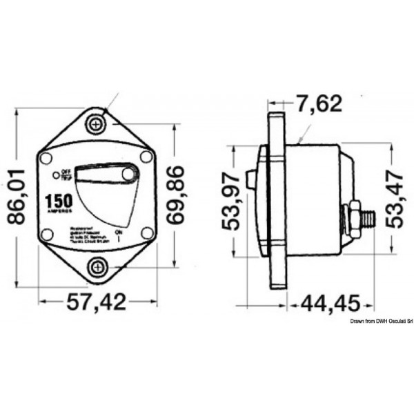 -interruttore automatico da incasso 100 A  - N°2 - comptoirnautique.com