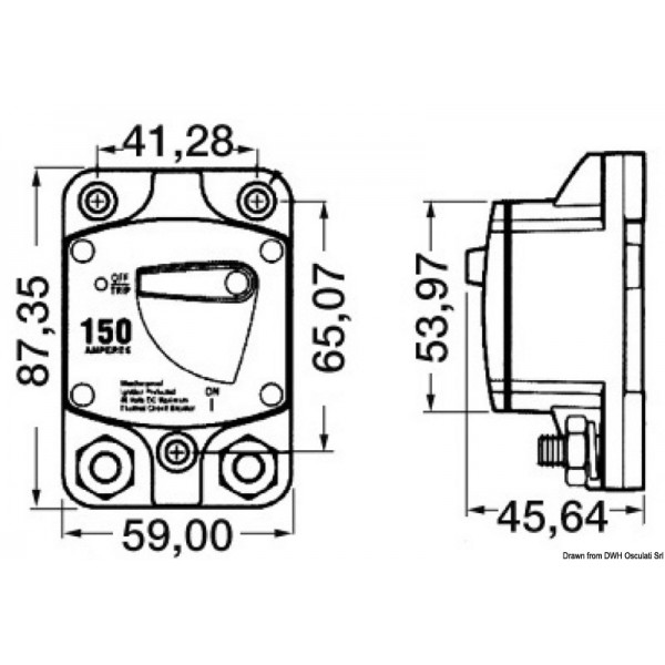 External circuit breaker 70 A - N°2 - comptoirnautique.com