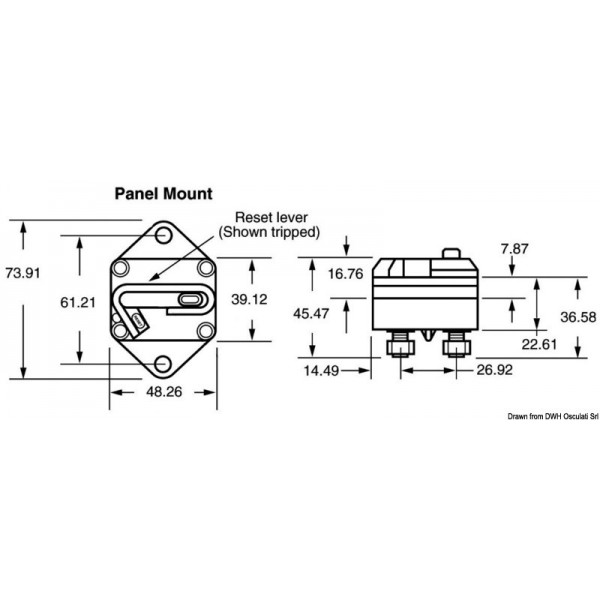 Coupe-circuit à encastrer 100 A  - N°2 - comptoirnautique.com