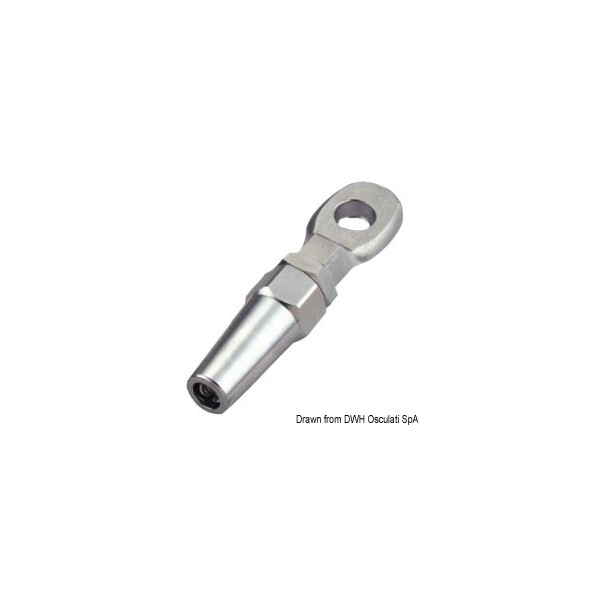 Terminale ad occhiello in acciaio inox Ø 12 mm - N°1 - comptoirnautique.com