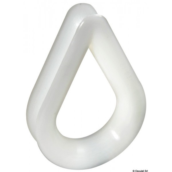 Cosse en nylon blanc Ø 4 mm  - N°1 - comptoirnautique.com