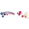 Kugel Stopper Nylon Loch Ø 8 mm rot